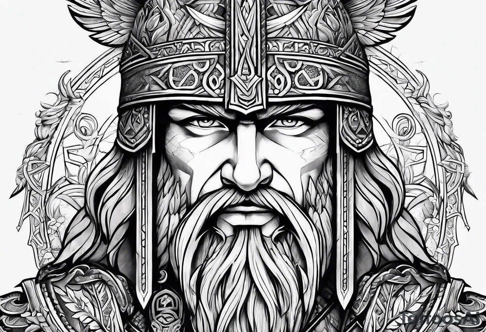 Valhalla norse heritage tattoo idea
