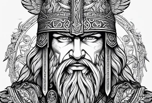 Valhalla norse heritage tattoo idea