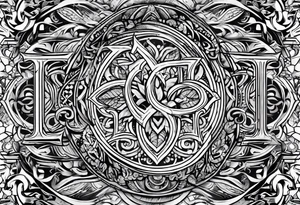 Initials JC tattoo idea
