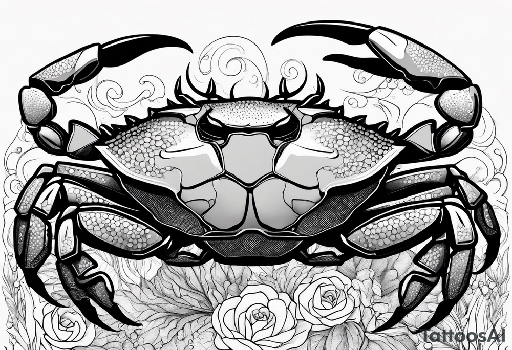 Crab con  69 nelle chele tattoo idea