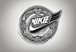 nike logo tattoo idea