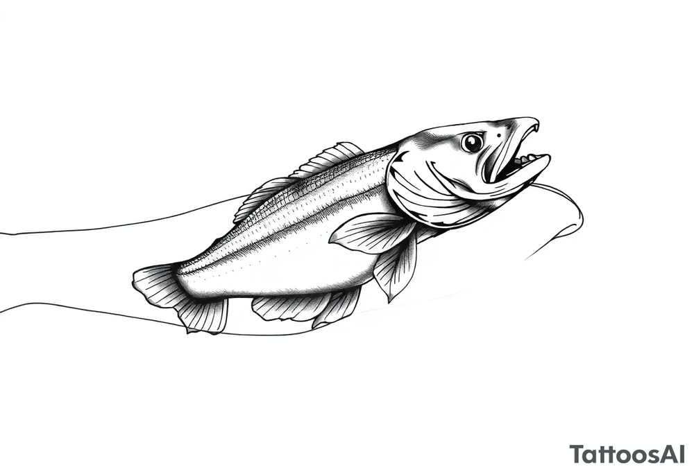 Fishing tattoo idea