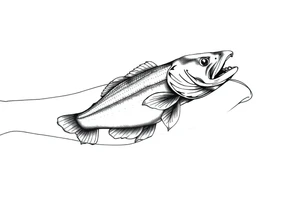 Fishing tattoo idea