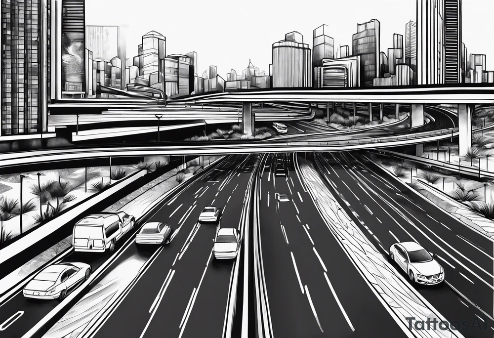 A road called Mitchell freeway tattoo idea