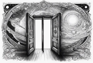An Open Door that opens to a whole Universe tattoo idea