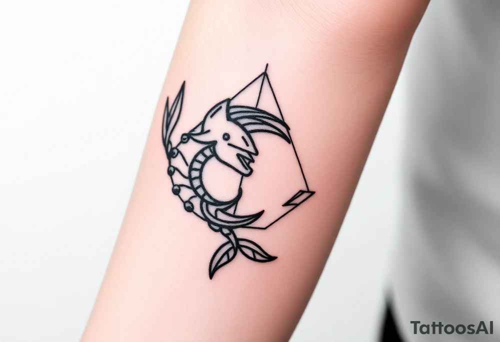 zodiac sign "pisces + cancer" tattoo idea