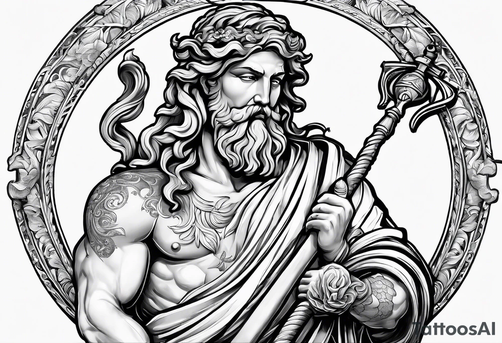 Asclepius with his rod and Hypnos tattoo idea