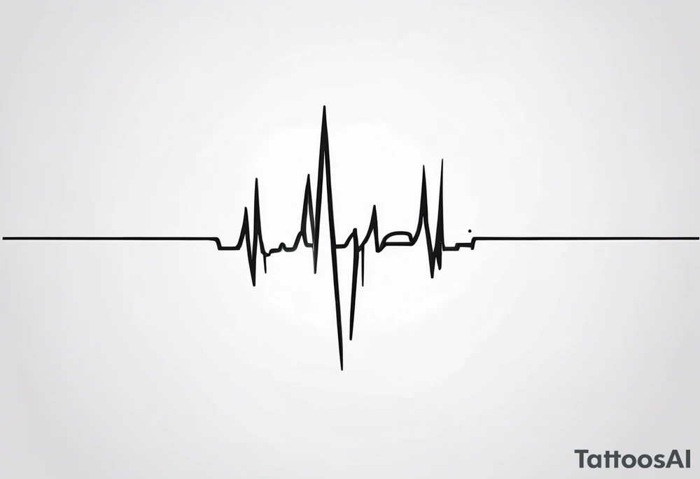 ekg tattoo tattoo idea