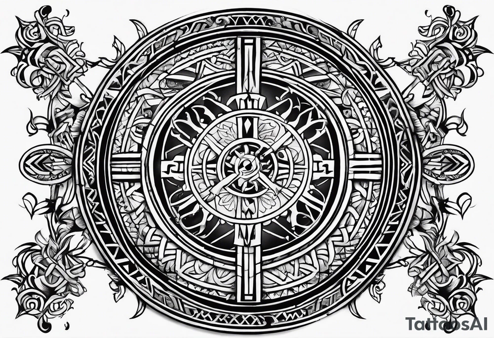 Viking Vegvisir tattoo idea