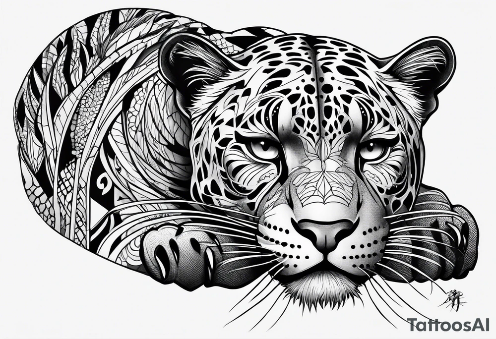 Panther in New York tattoo idea