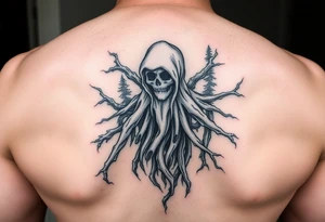 Forest ghost with snoofkin form tattoo idea