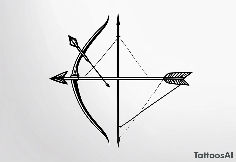 Bow and Arrow tattoo idea