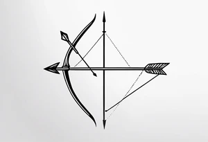 Bow and Arrow tattoo idea