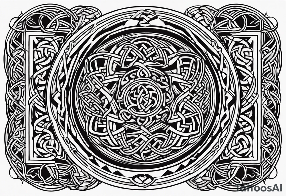celtic circle tattoo idea
