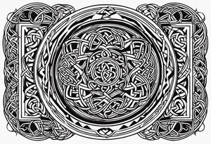 celtic circle tattoo idea