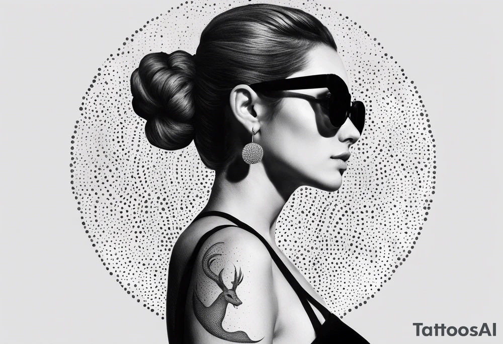 woman with big titts, capricorn with sunglasses tattoo idea