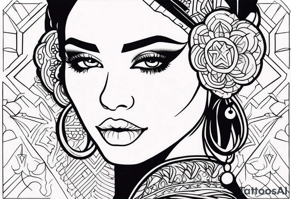 female EMCEE tattoo idea