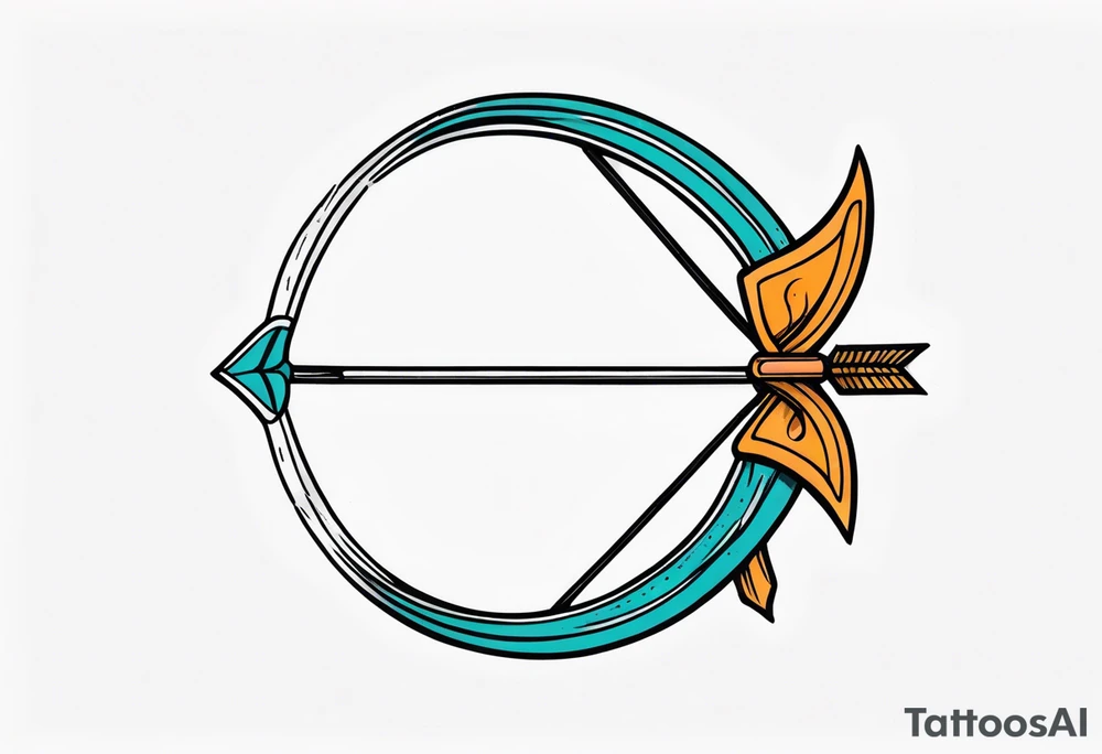 bow and arrow tattoo idea