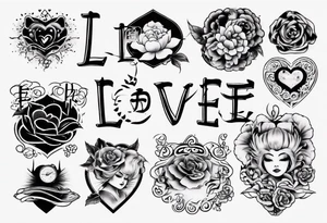 love bed tattoo idea