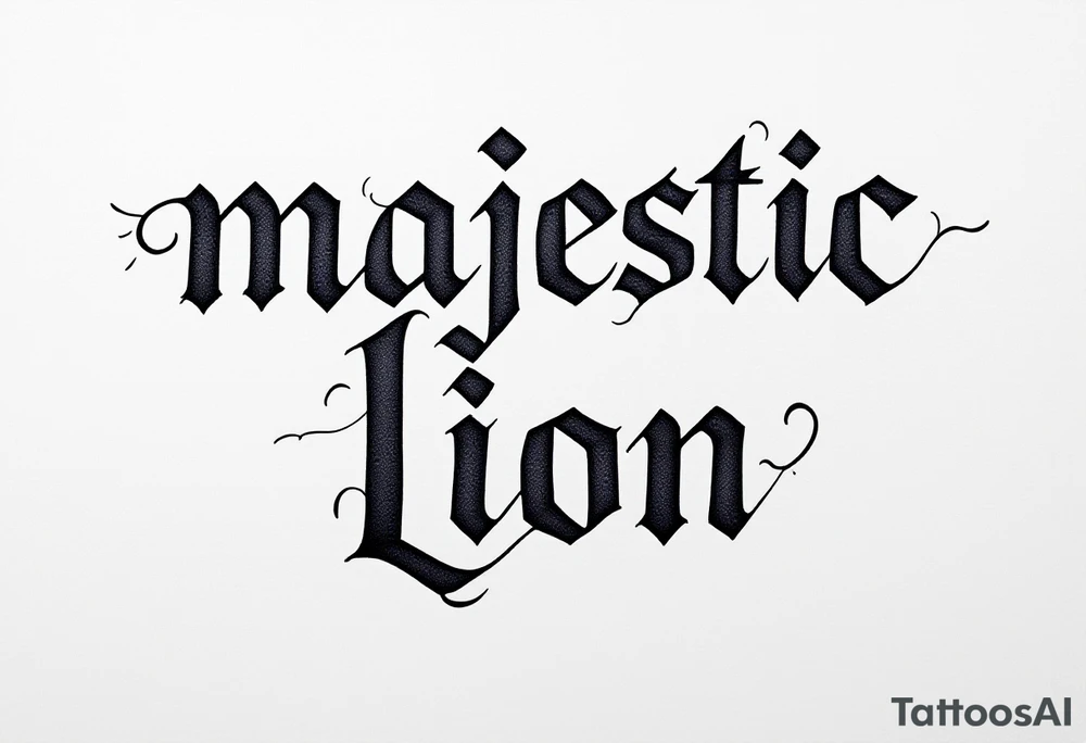 majestic lion tattoo idea