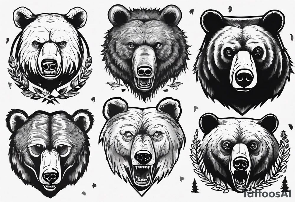 bear head, forest, lake, appalachia, arm sleeve tattoo tattoo idea bear head, forest, lake, appalachia, arm sleeve tattoo tattoo idea