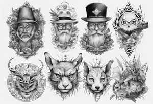all shape tattoo idea