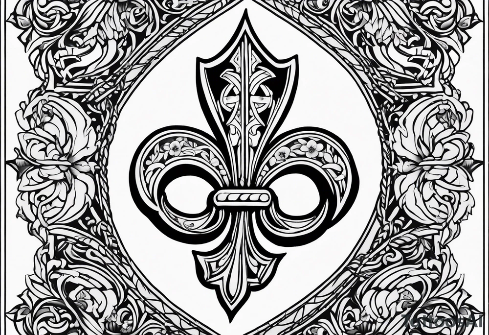 Fleur de lys celtique tattoo idea