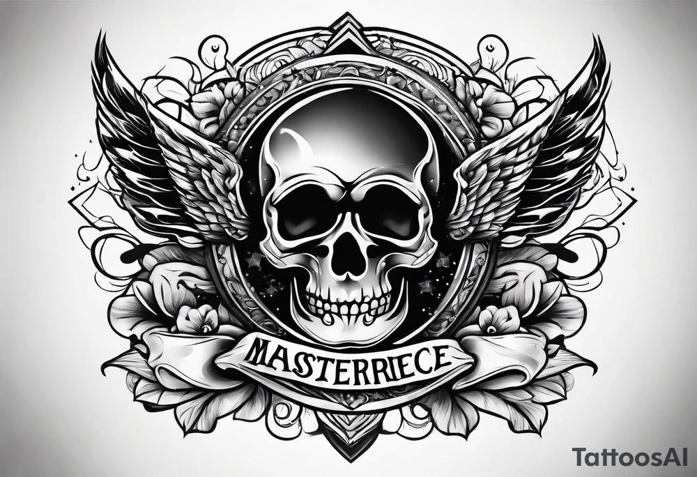 Banner traditional tattoo idea