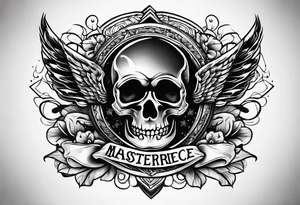 Banner traditional tattoo idea