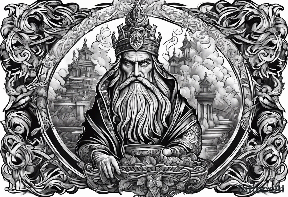 Biblical depiction of greed tattoo idea