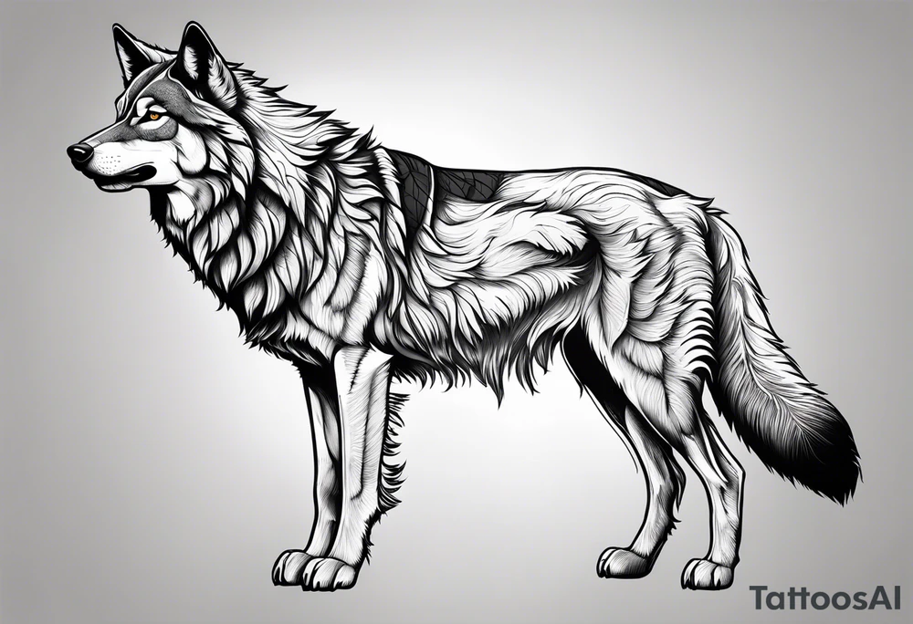 Lobo wolf for a male tattoo tattoo idea