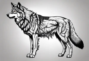 Lobo wolf for a male tattoo tattoo idea