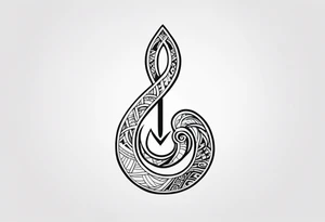 Polynesian hook tattoo tattoo idea