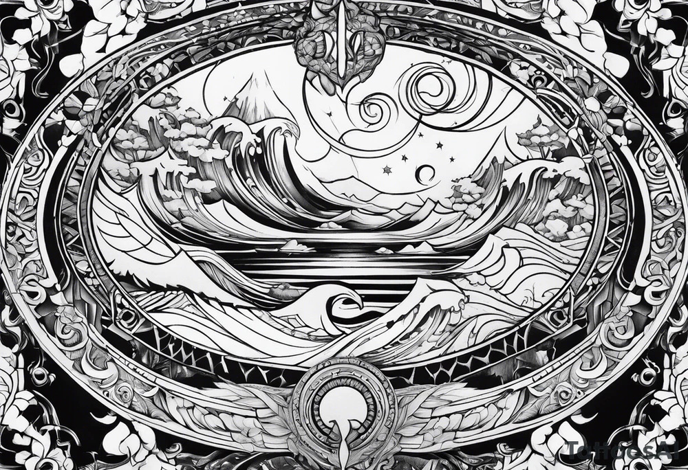 Infinity loop with p d tattoo idea