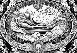 Infinity loop with p d tattoo idea