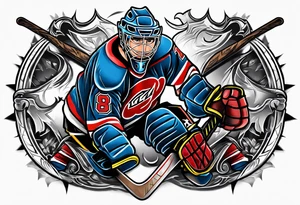 hockey tattoo tattoo idea