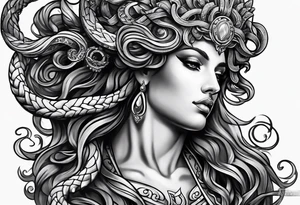 Medusa tattoo on arm for mens tattoo idea