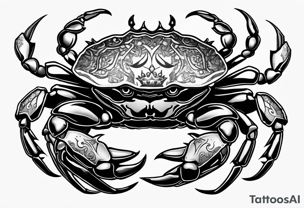 Crabs
en negro con numero 69 tattoo idea