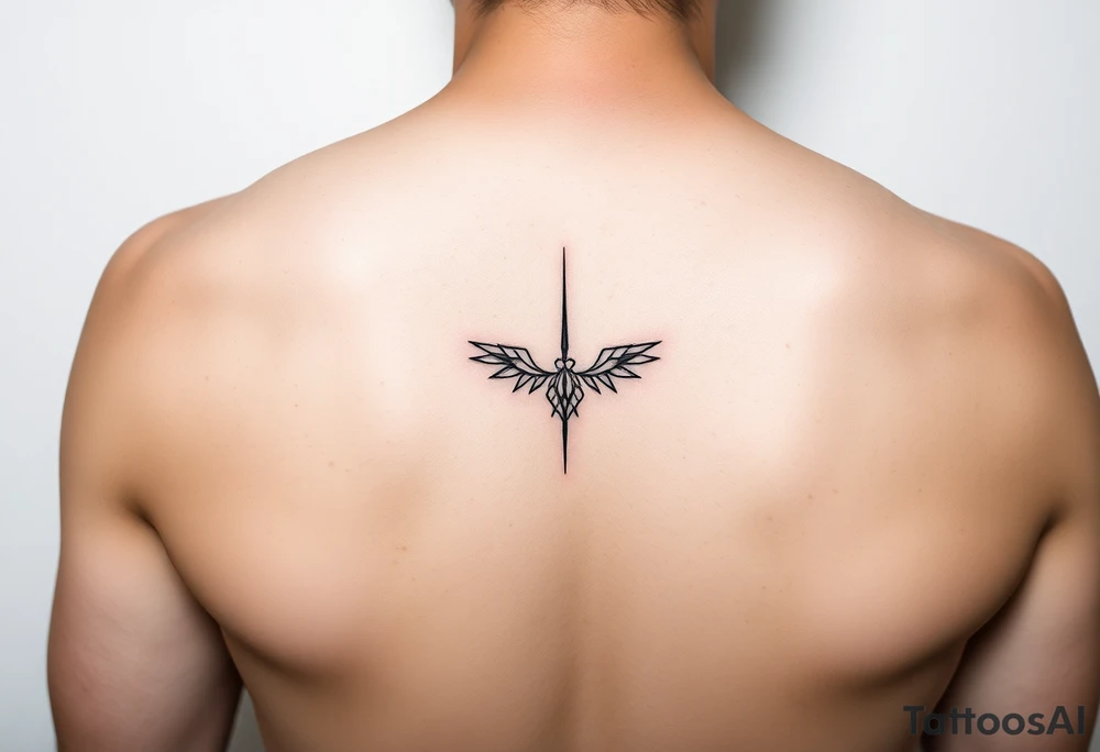 Simple minimalist feminine tattoo small line art on arm tattoo idea