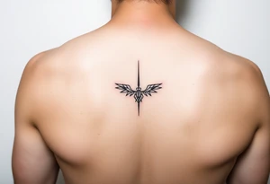 Simple minimalist feminine tattoo small line art on arm tattoo idea