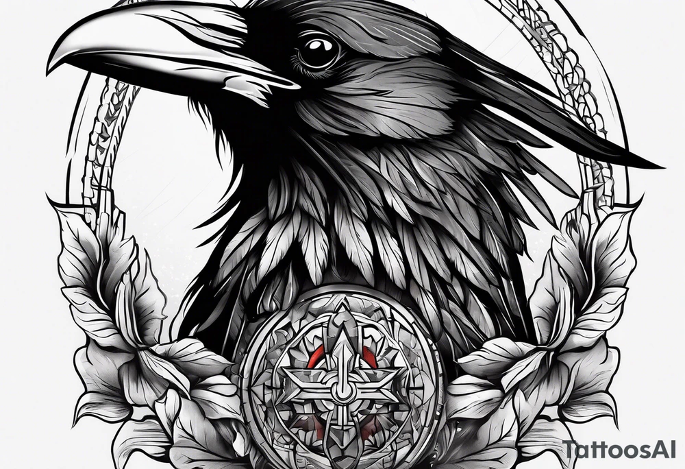 Crow medicine tattoo idea