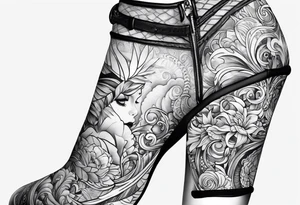 Full leg tattoo tattoo idea