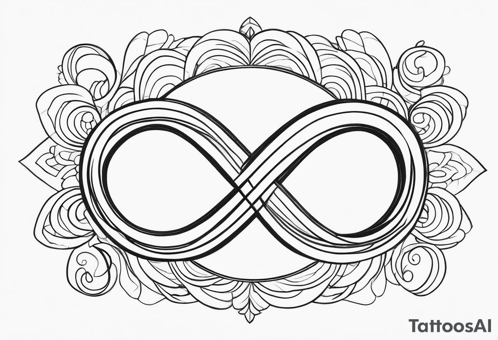 Words “Even If” and infinity symbol tattoo idea