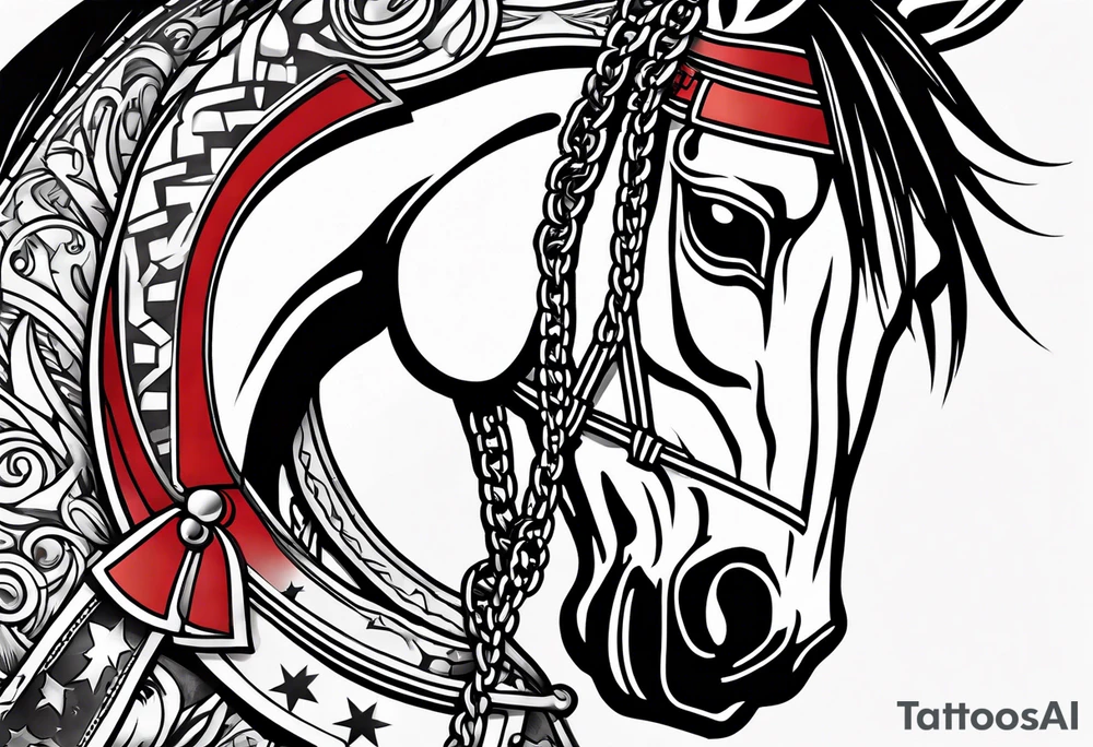 Red Dead redemption horse shoe tattoo idea