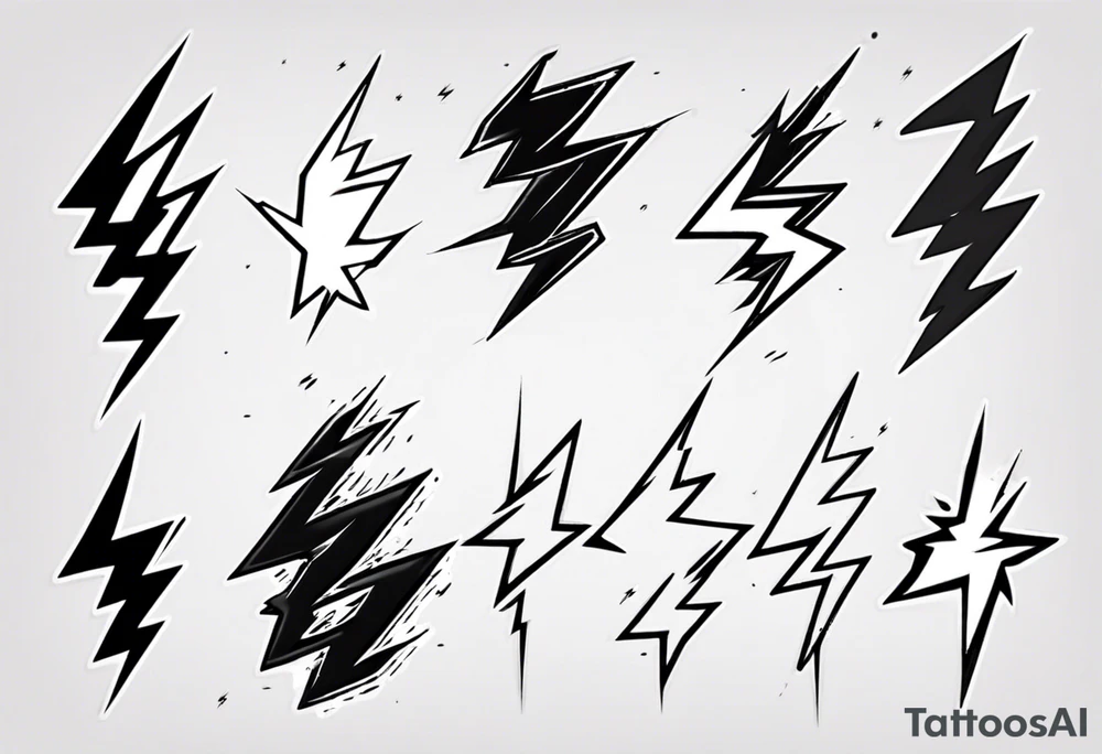lightning bolt tattoo idea
