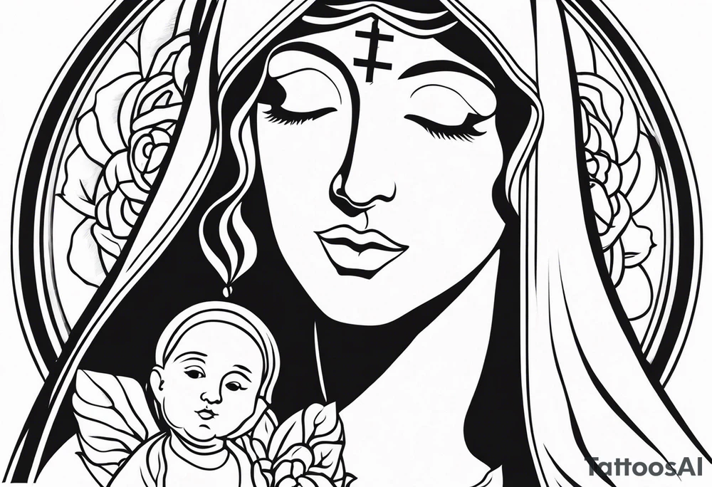 mother Mary tattoo idea