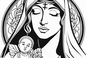 mother Mary tattoo idea