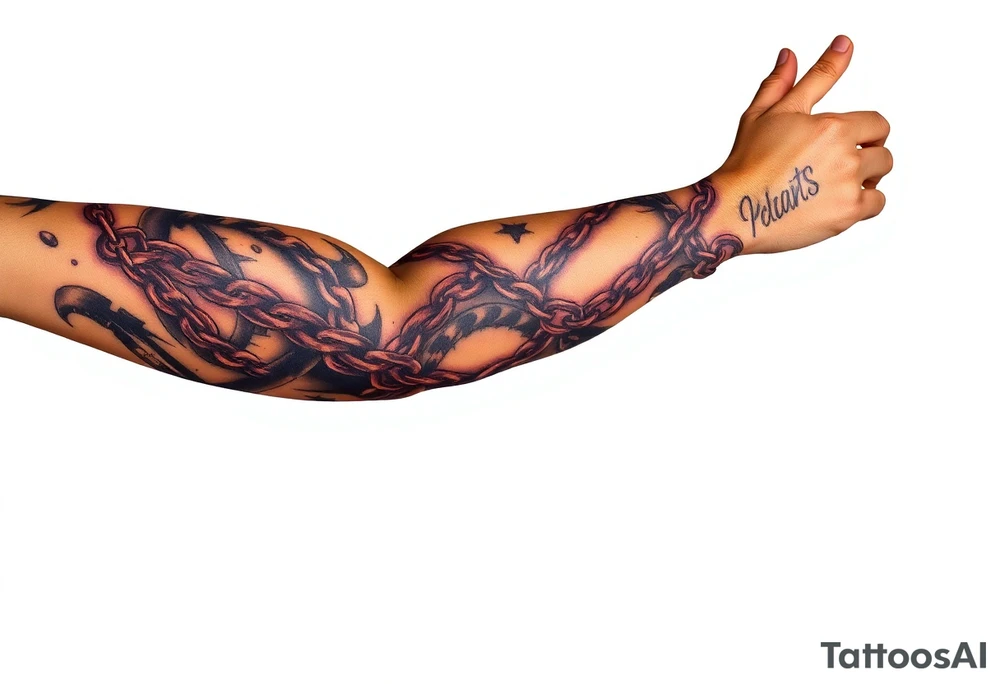 whips and chains tattoo idea