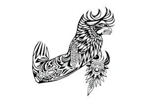 Egyptian theme . Add more elements. I have Egyptian symbols also so I want to connect them tattoo idea