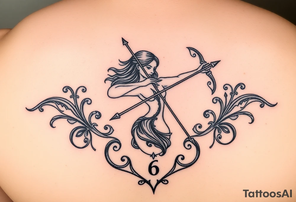 Sexy Sagittarius December 6th for a girl tattoo idea